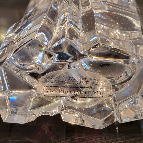 Vintage 1984 24% Full Lead Crystal "Star of Bethlehem" Paperweight Figurine - Picture 8 of 10